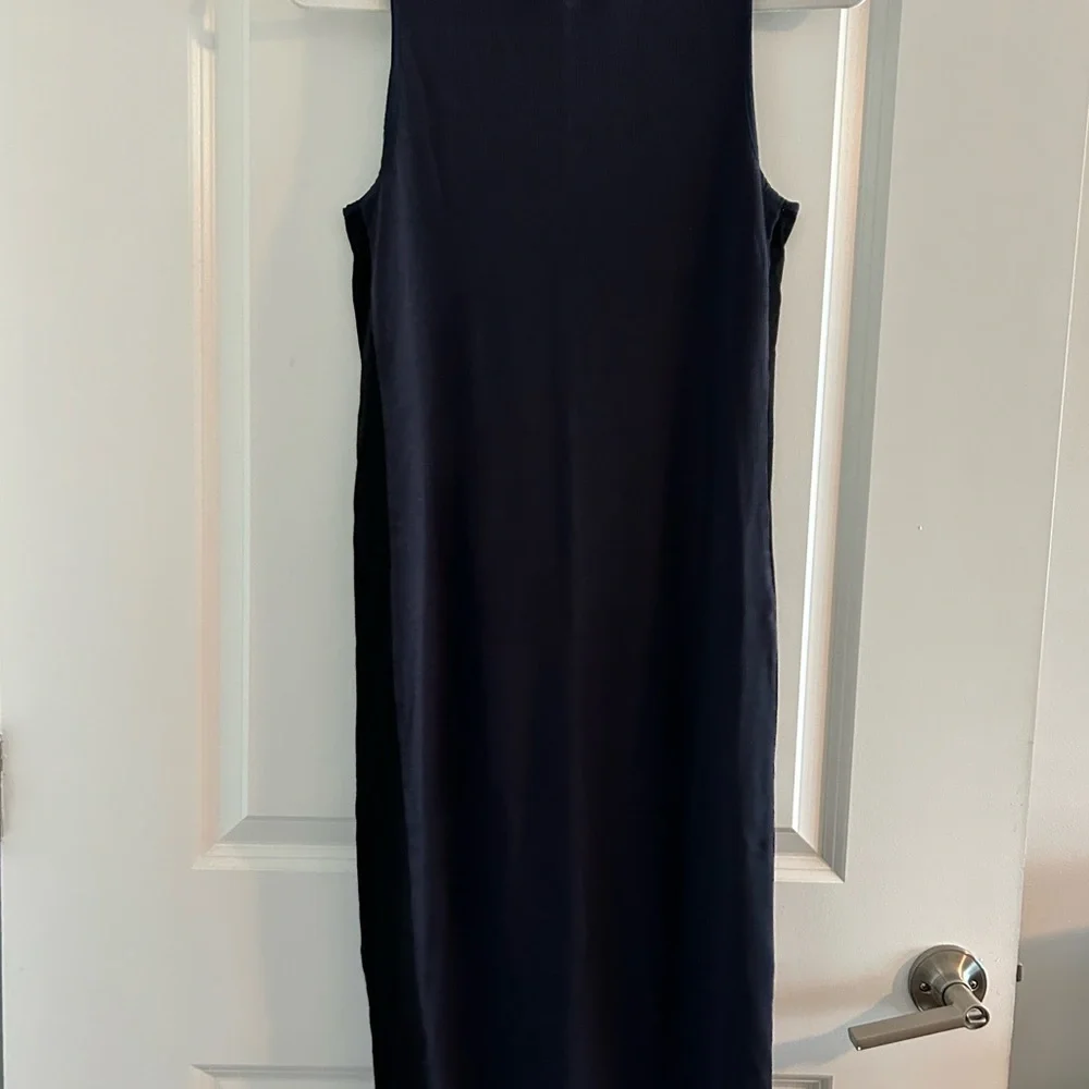 ATHLETA • Navy Blue Ribbed Dress • Small • - Picture 3 of 7